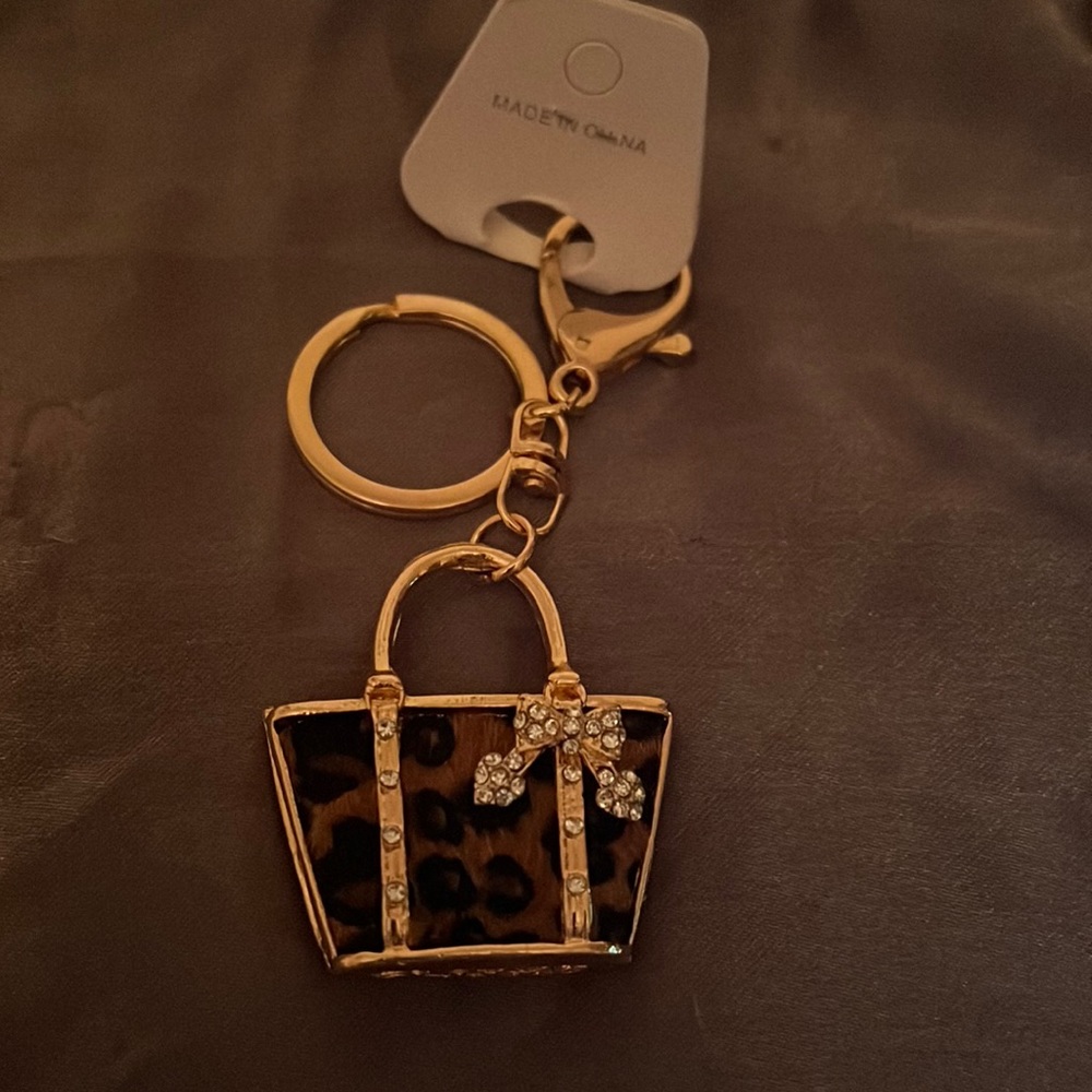 Leopard Bag Purse Charm